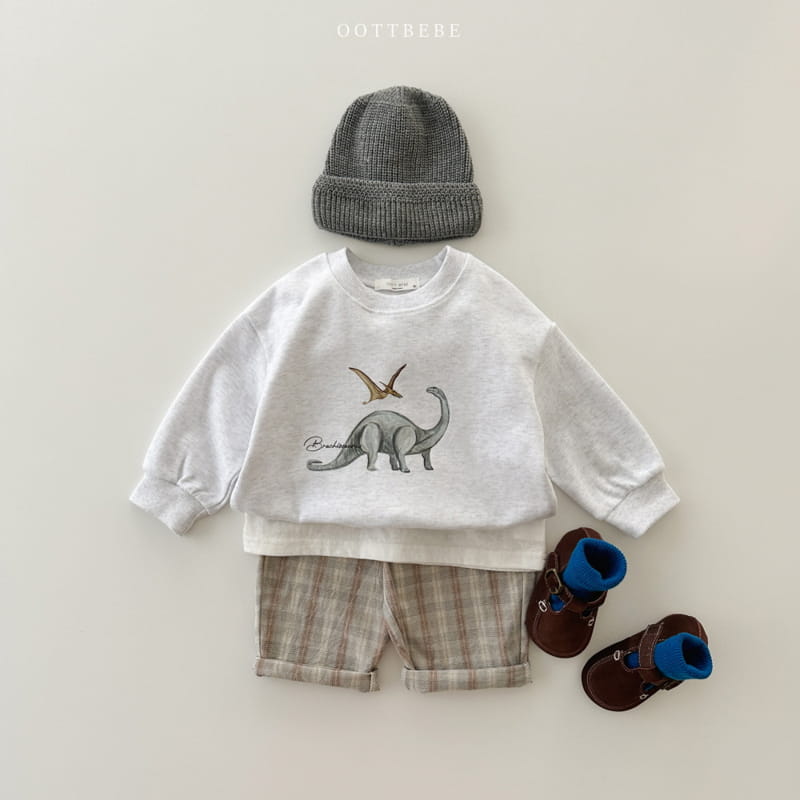 Oott Bebe - Korean Children Fashion - #kidsstore - Jurassic  Sweatshirt - 7