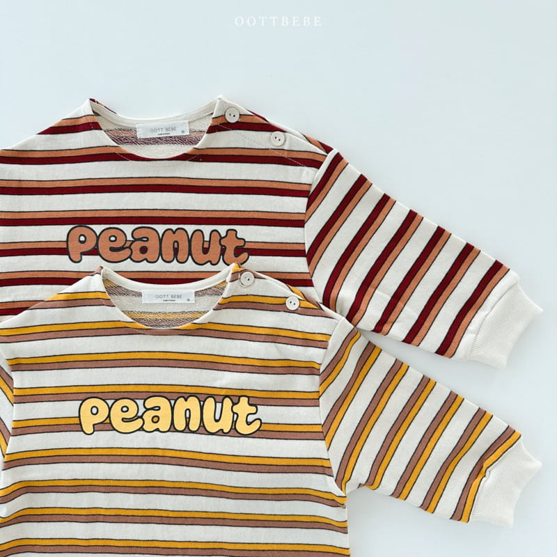 Oott Bebe - Korean Children Fashion - #kidsstore - Peanut Slit Sweatshirt - 3
