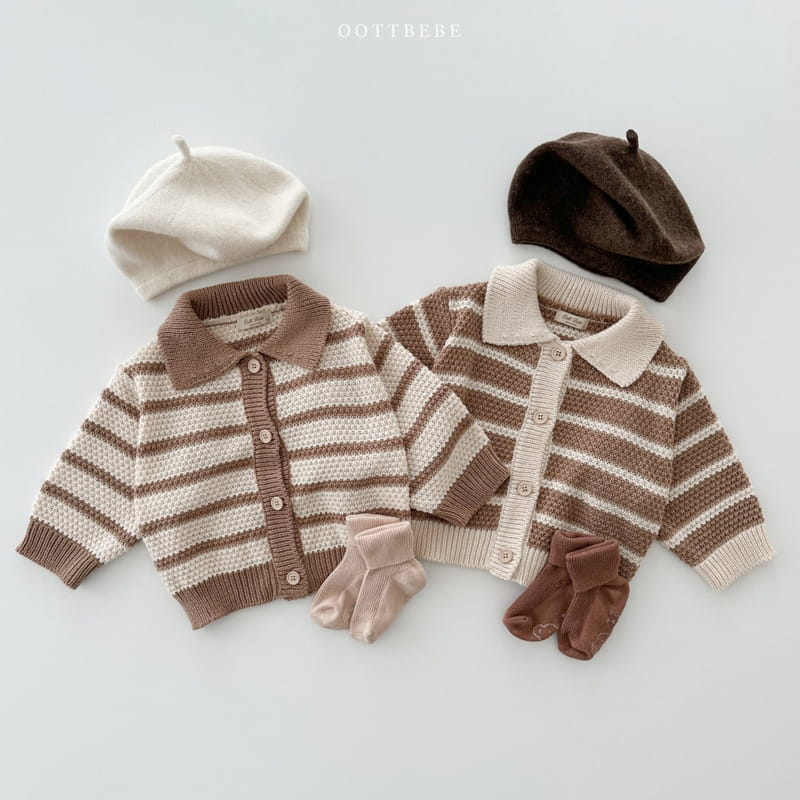 Oott Bebe - Korean Children Fashion - #kidzfashiontrend - Mood Knit Cardigan - 3