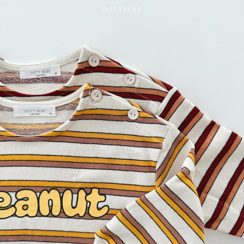 Oott Bebe - Korean Children Fashion - #kidsstore - Peanut Slit Sweatshirt - 4