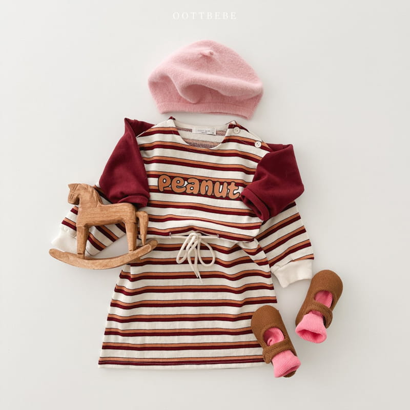 Oott Bebe - Korean Children Fashion - #littlefashionista - Peanut Slit One-piece - 7