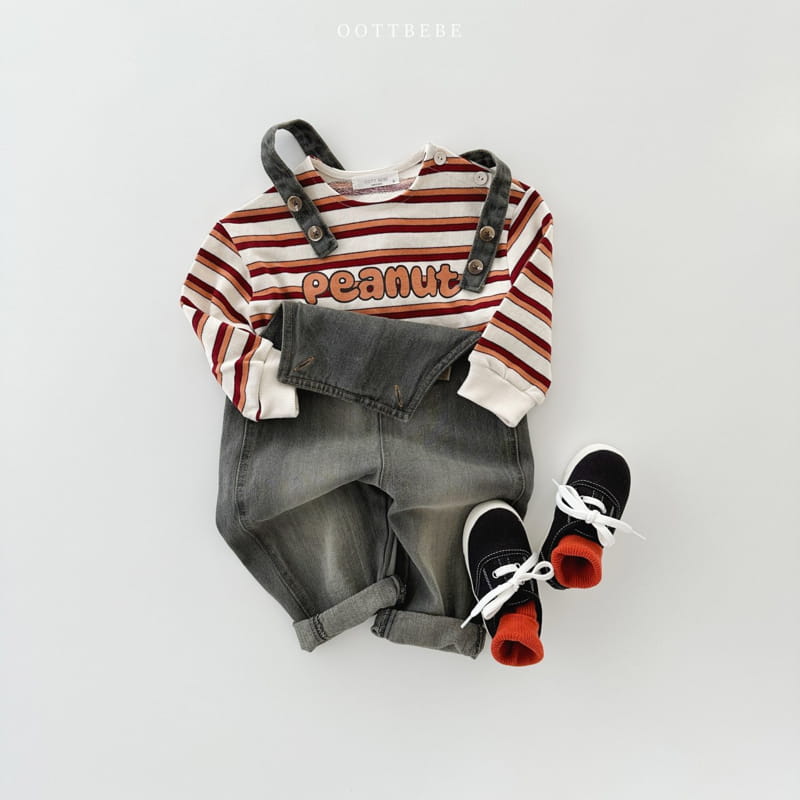 Oott Bebe - Korean Children Fashion - #littlefashionista - Peanut Slit Sweatshirt - 6