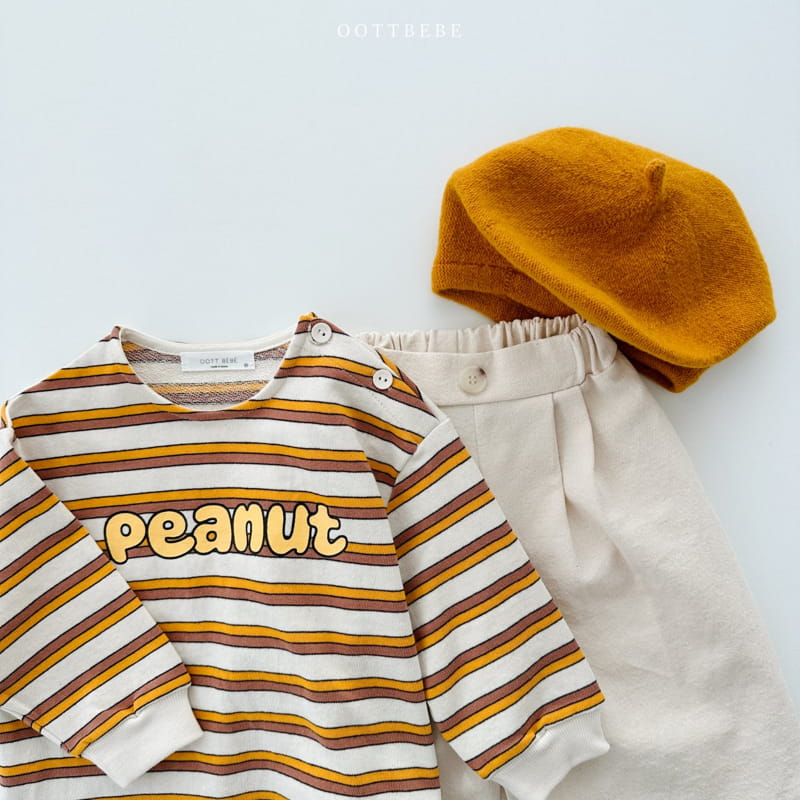 Oott Bebe - Korean Children Fashion - #toddlerclothing - Peanut Slit Sweatshirt - 11