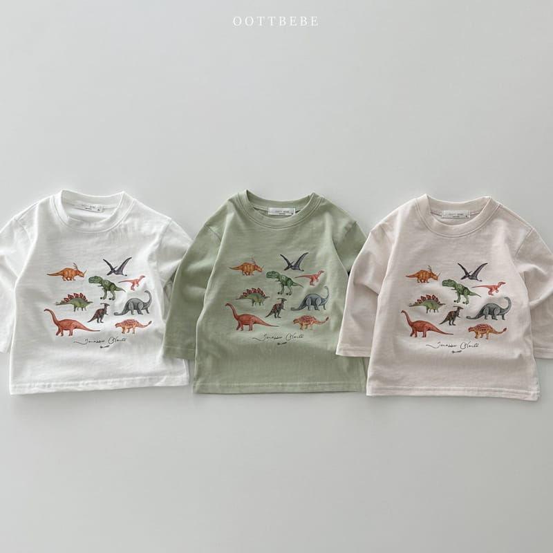 Oott Bebe - Korean Children Fashion - #toddlerclothing - Jurassic Tee - 9