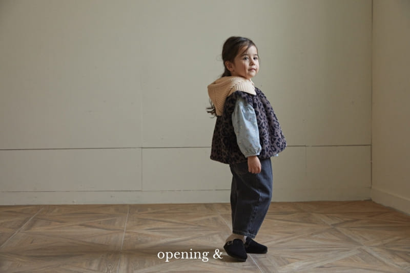 Opening & - Korean Children Fashion - #Kfashion4kids - Leopard Vest - 6