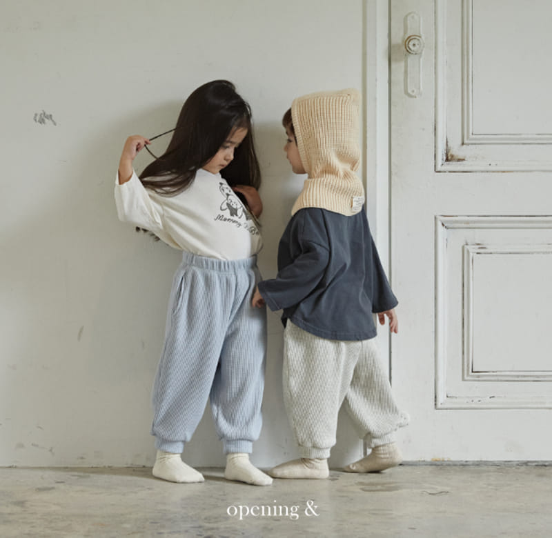 Opening & - Korean Children Fashion - #Kfashion4kids - Butter Waffle Pants