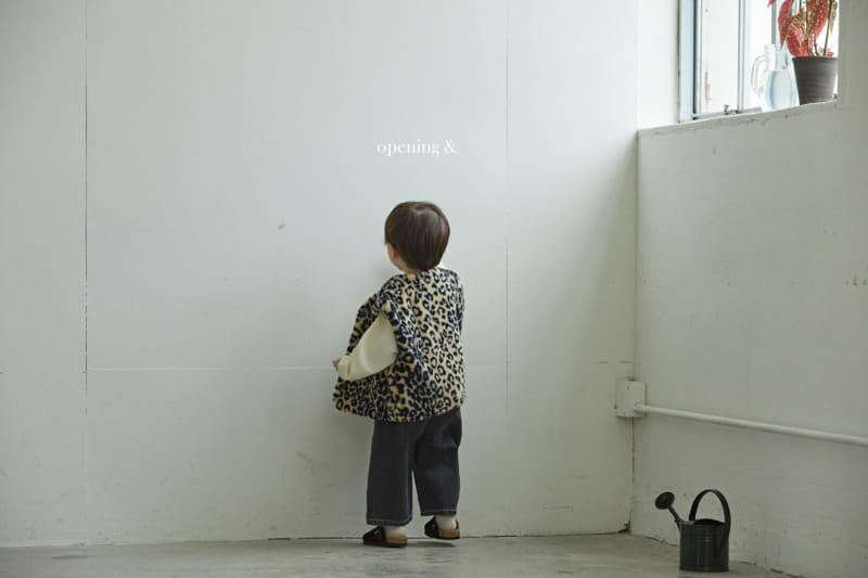 Opening & - Korean Children Fashion - #childofig - Leopard Vest - 11