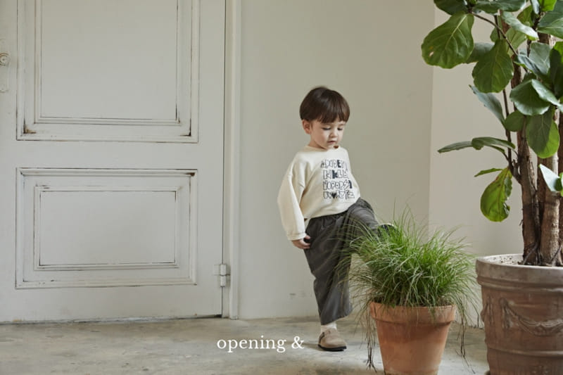 Opening & - Korean Children Fashion - #designkidswear - Alpabet Sweatshirt - 2
