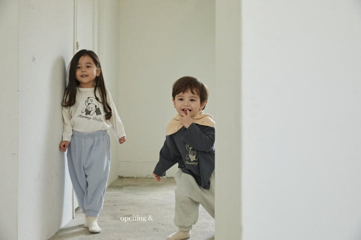 Opening & - Korean Children Fashion - #discoveringself - Panda Family Tee - 8