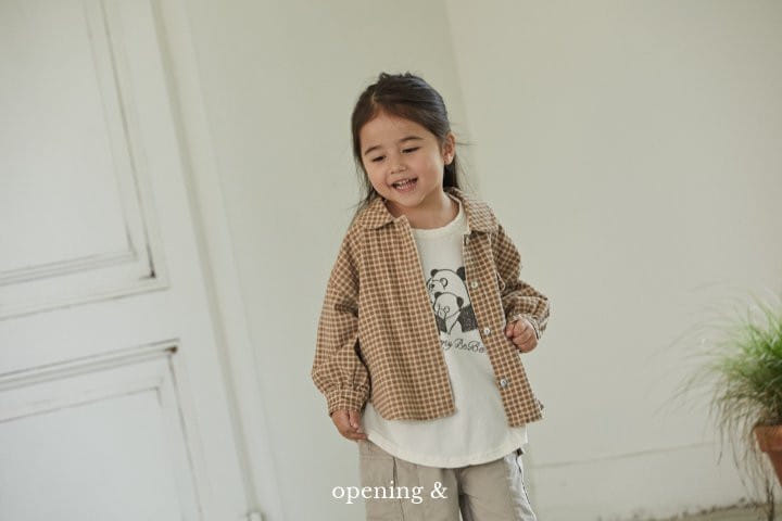 Opening & - Korean Children Fashion - #kidsshorts - Panda Family Tee - 10