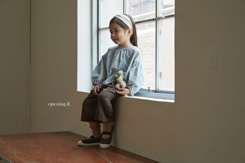 Opening & - Korean Children Fashion - #kidsstore - Vintage Flower Blouse - 3