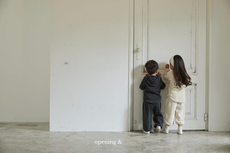 Opening & - Korean Children Fashion - #kidzfashiontrend - Original Waffle Pants - 2