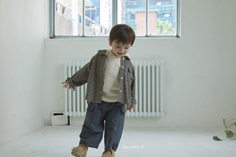Opening & - Korean Children Fashion - #kidzfashiontrend - Roban Check Shirt - 5