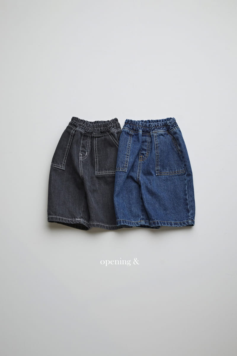 Opening & - Korean Children Fashion - #littlefashionista - Stitch Pocket Pants - 10