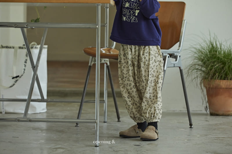 Opening & - Korean Children Fashion - #littlefashionista - Leopard Pants - 5