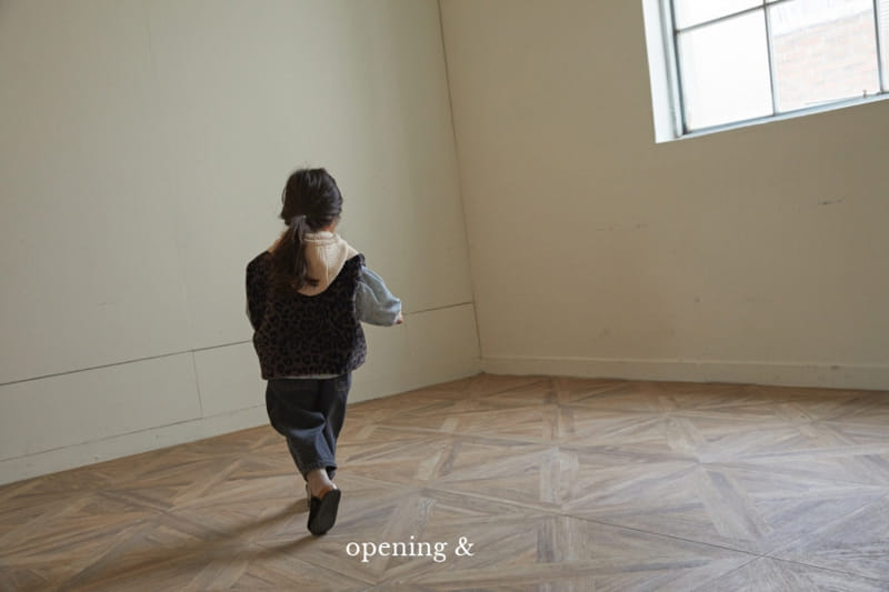 Opening & - Korean Children Fashion - #magicofchildhood - Leopard Vest - 8