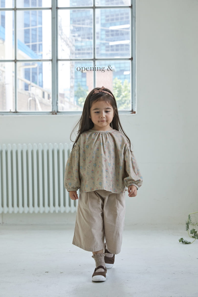 Opening & - Korean Children Fashion - #minifashionista - Vintage Flower Blouse - 8