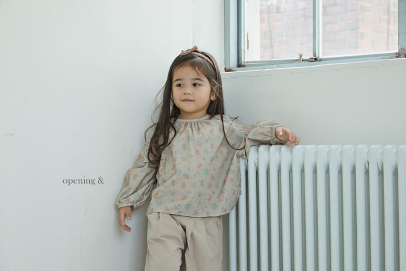 Opening & - Korean Children Fashion - #prettylittlegirls - Vintage Flower Blouse - 9