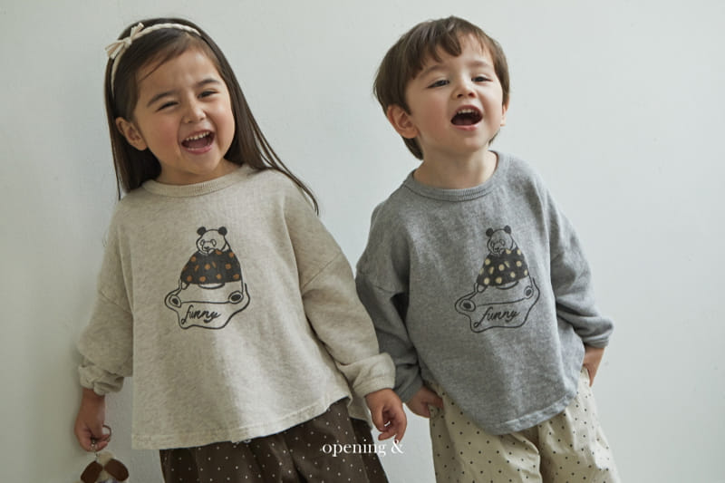 Opening & - Korean Children Fashion - #stylishchildhood - Funny Panda Tee - 9