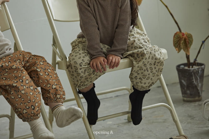 Opening & - Korean Children Fashion - #todddlerfashion - Leopard Pants - 9