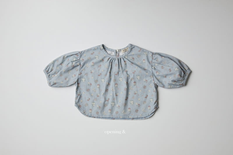 Opening & - Korean Children Fashion - #toddlerclothing - Vintage Flower Blouse - 11