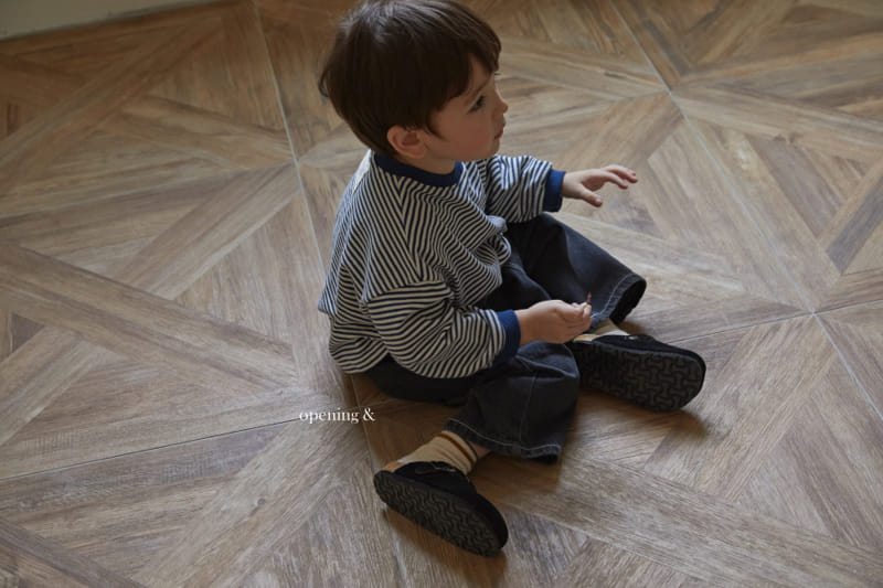 Opening & - Korean Children Fashion - #toddlerclothing - Jerry Stripes Tee - 9