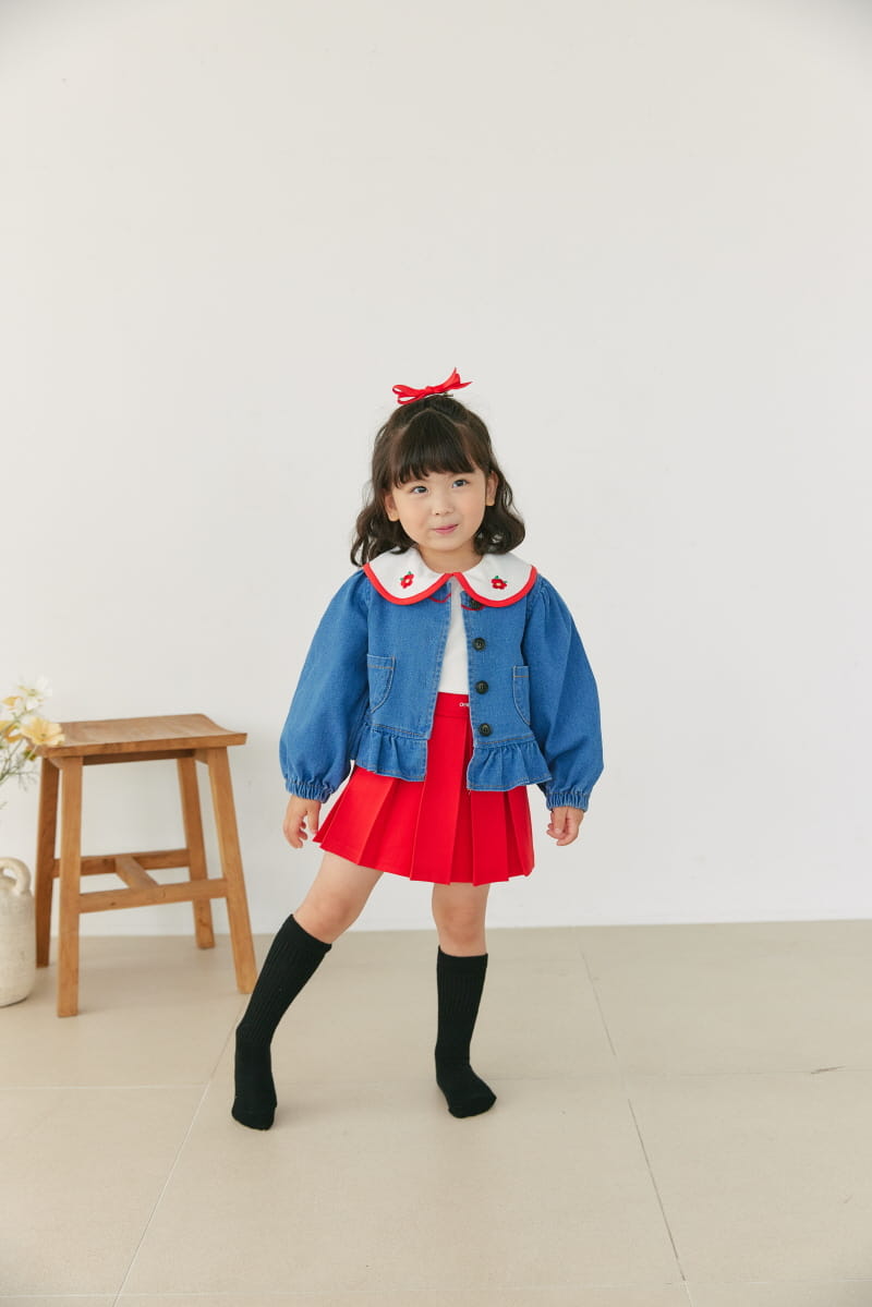Orange Mom - Korean Children Fashion - #kidzfashiontrend - Frill Jacket - 4