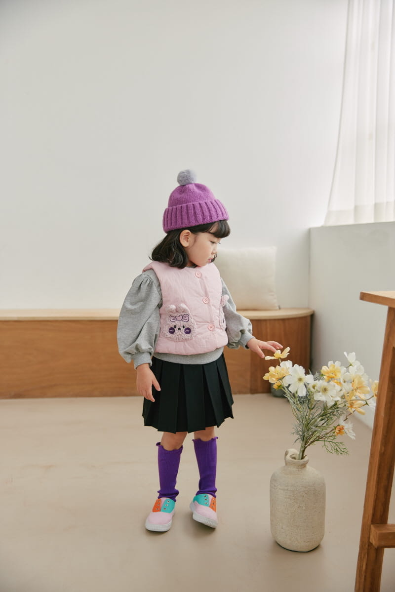 Orange Mom - Korean Children Fashion - #Kfashion4kids - Rabbit Pocket Padding Vest - 3