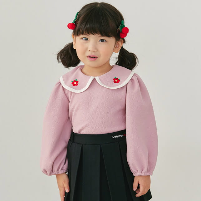 Orange Mom - Korean Children Fashion - #Kfashion4kids - Flower Blouse