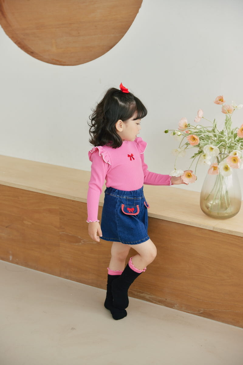 Orange Mom - Korean Children Fashion - #Kfashion4kids - Ribbon Tee - 10