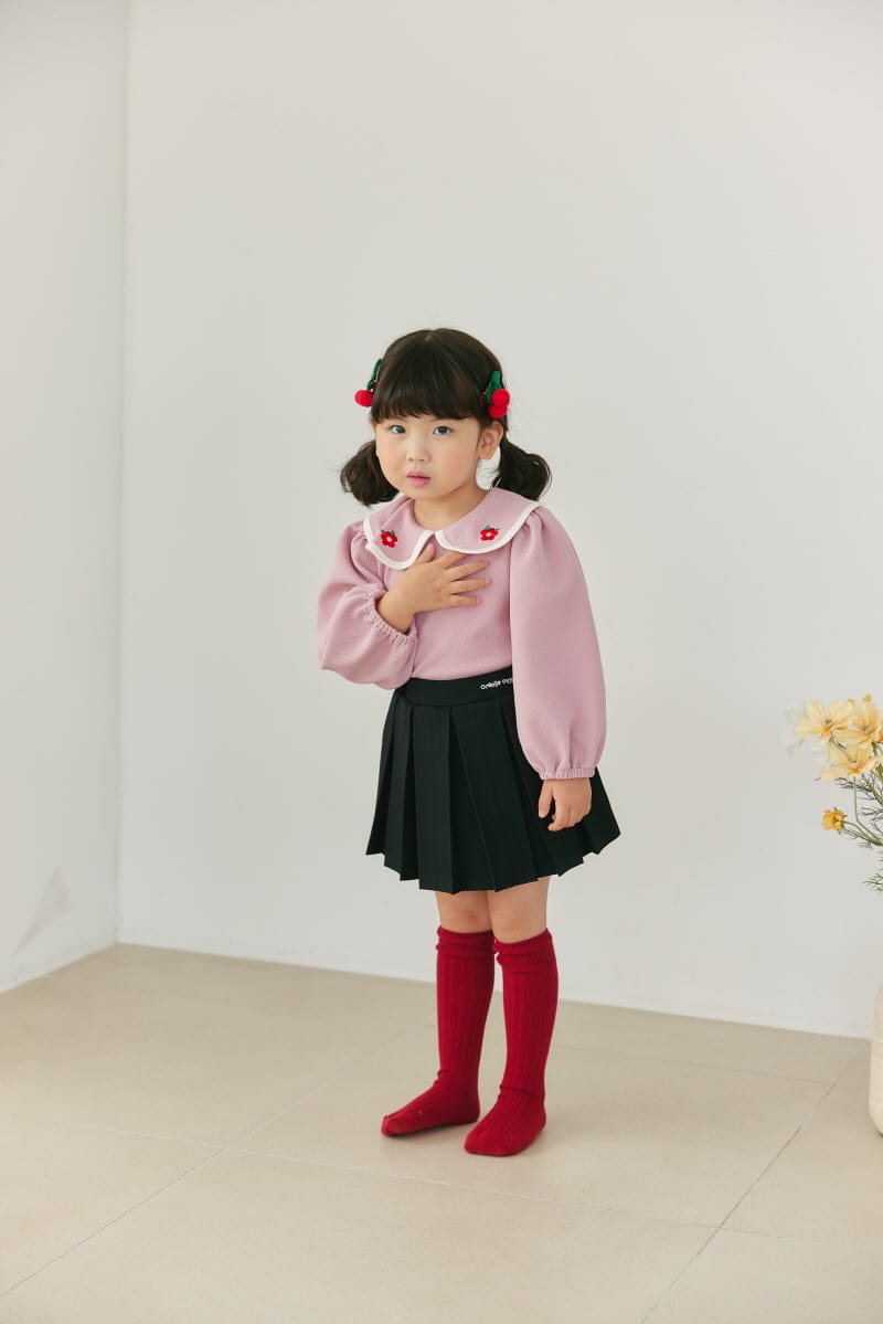 Orange Mom - Korean Children Fashion - #Kfashion4kids - Cherry Skirt Pants - 5