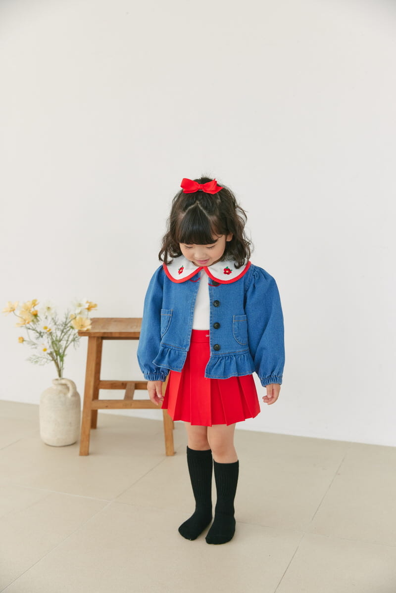 Orange Mom - Korean Children Fashion - #childofig - Frill Jacket - 12