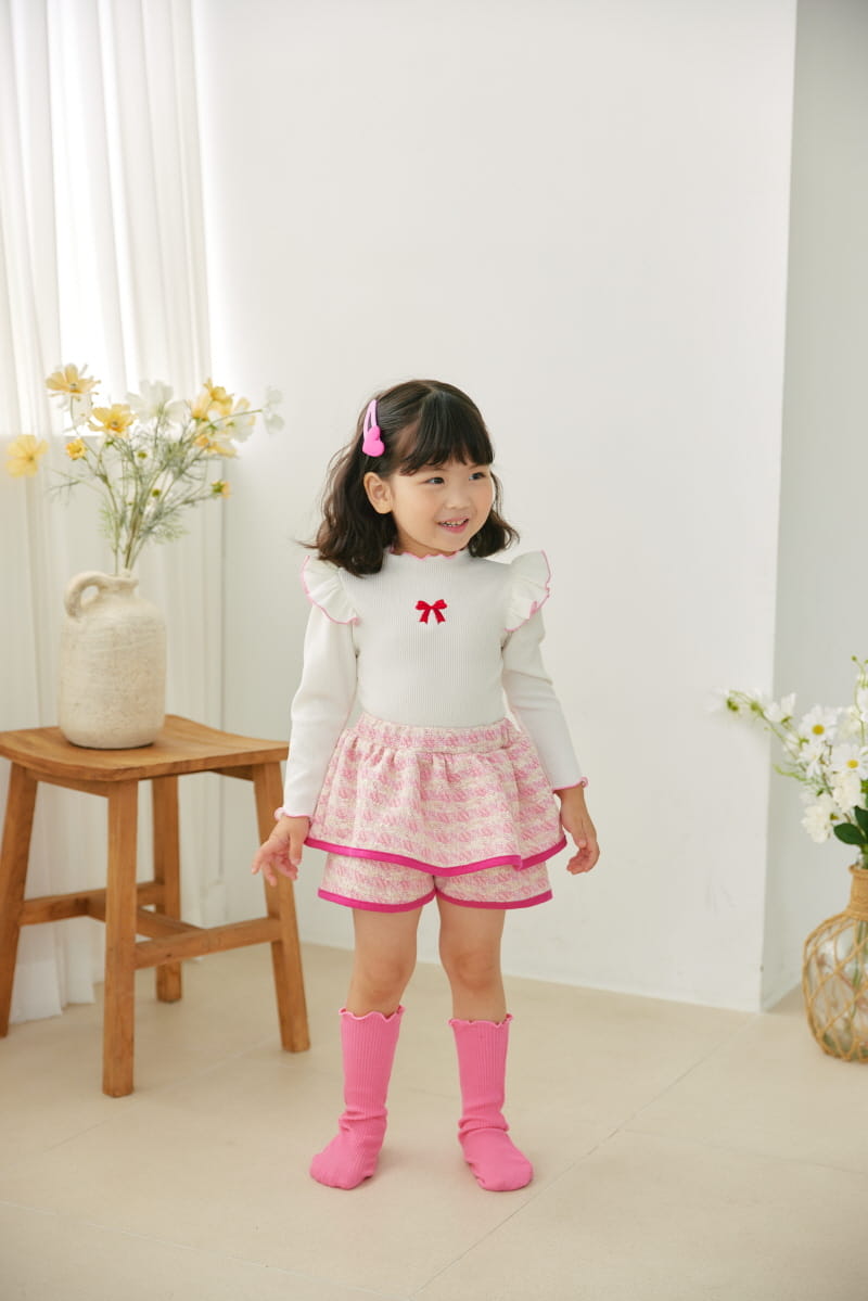 Orange Mom - Korean Children Fashion - #childofig - Ribbon Tee - 2
