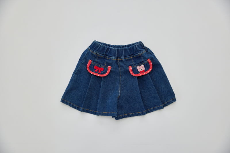 Orange Mom - Korean Children Fashion - #childofig - Ribbon Bear Skirt Pants - 10