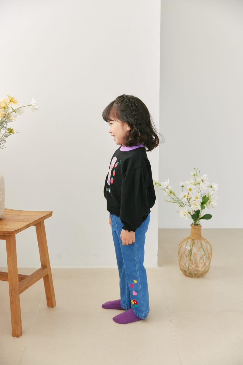 Orange Mom - Korean Children Fashion - #childofig - Heart Flower Pants - 6