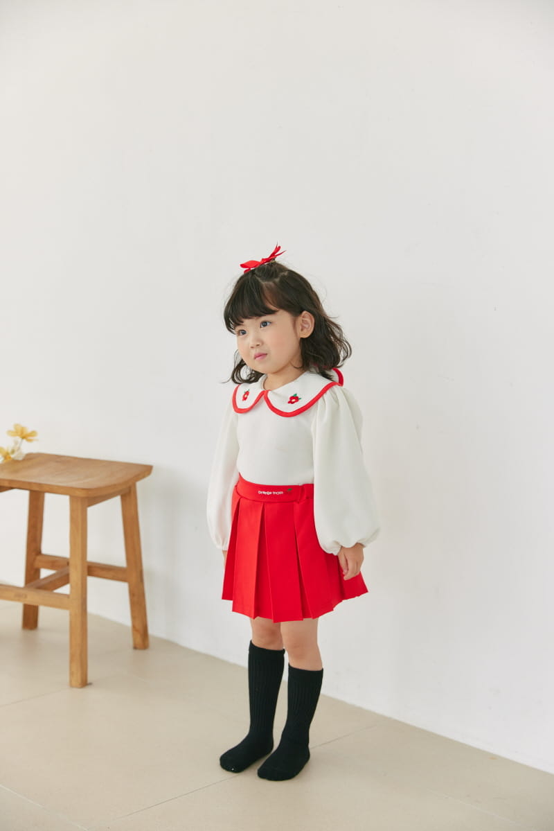 Orange Mom - Korean Children Fashion - #childrensboutique - Cherry Skirt Pants - 12