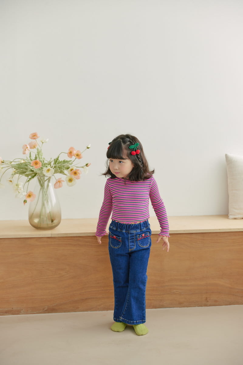 Orange Mom - Korean Children Fashion - #childrensboutique - Heart Pants - 8