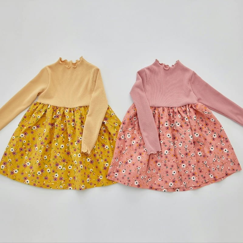 Orange Mom - Korean Children Fashion - #childofig - Rib Color One-piece - 4