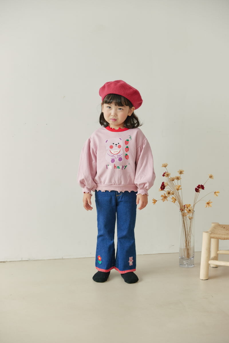 Orange Mom - Korean Children Fashion - #designkidswear - Color Bear Pants - 11