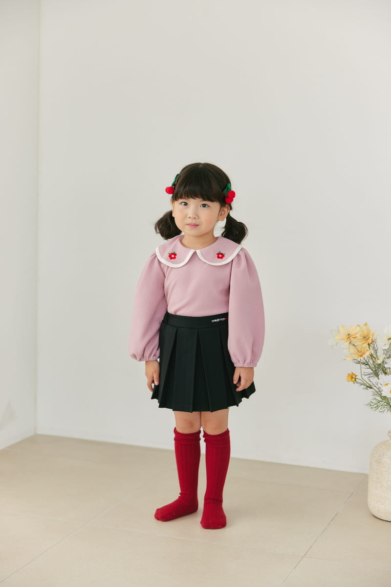 Orange Mom - Korean Children Fashion - #discoveringself - Flower Blouse - 12