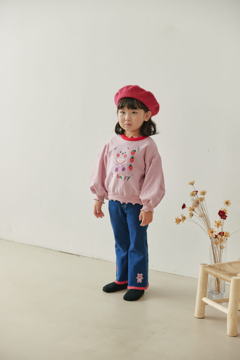 Orange Mom - Korean Children Fashion - #discoveringself - Color Bear Pants - 12