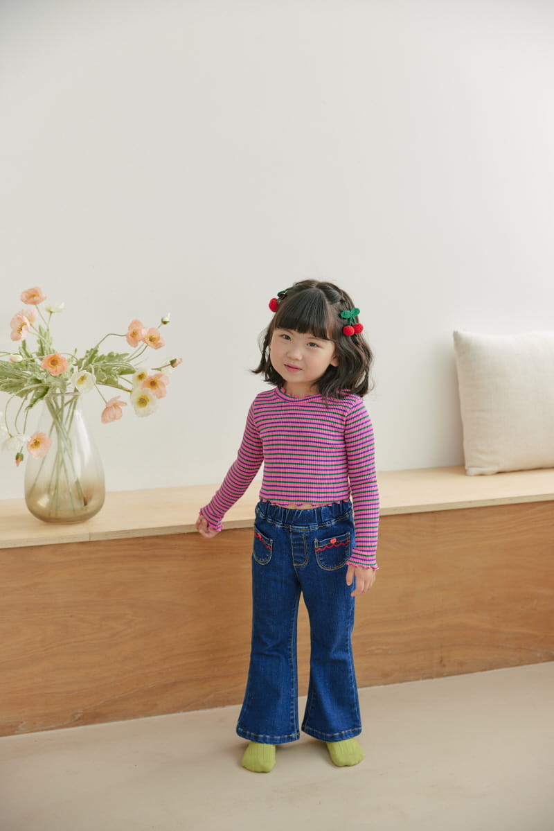 Orange Mom - Korean Children Fashion - #discoveringself - Heart Pants - 10