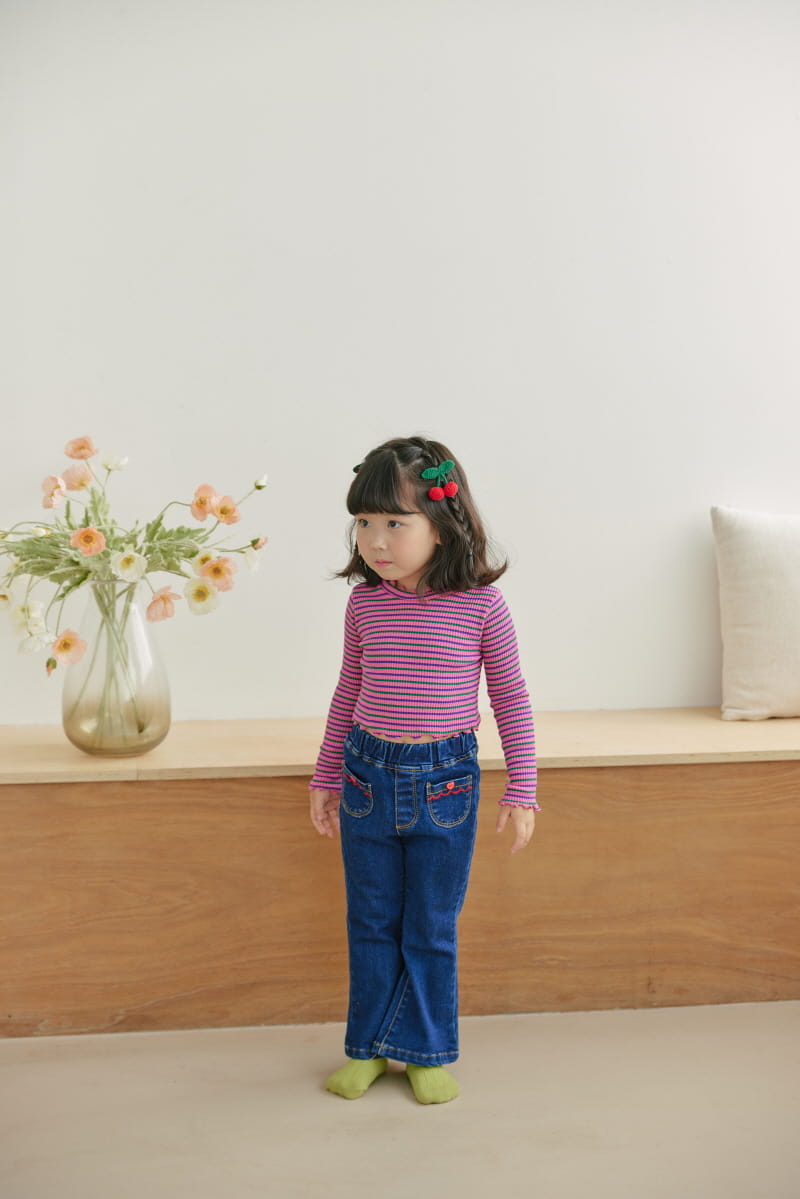 Orange Mom - Korean Children Fashion - #fashionkids - St Crop Tee - 5