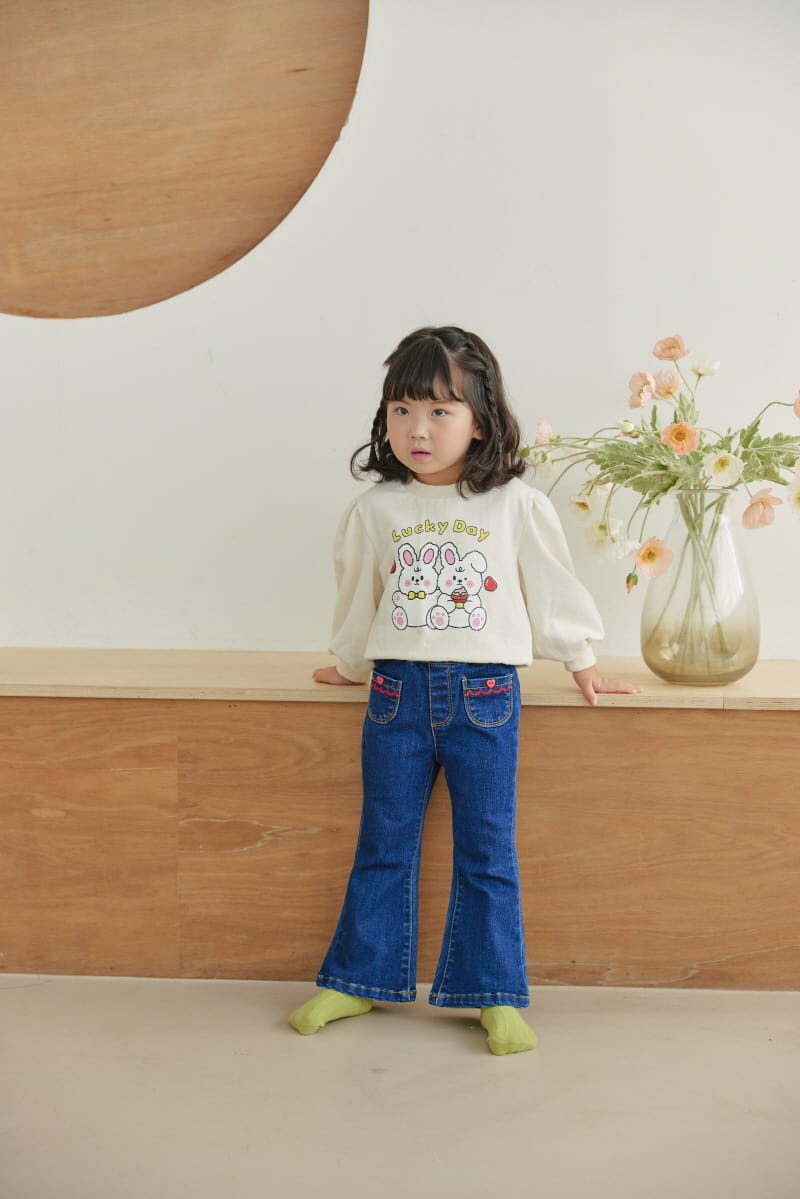 Orange Mom - Korean Children Fashion - #kidsshorts - Rabbit Sweatshirt - 11
