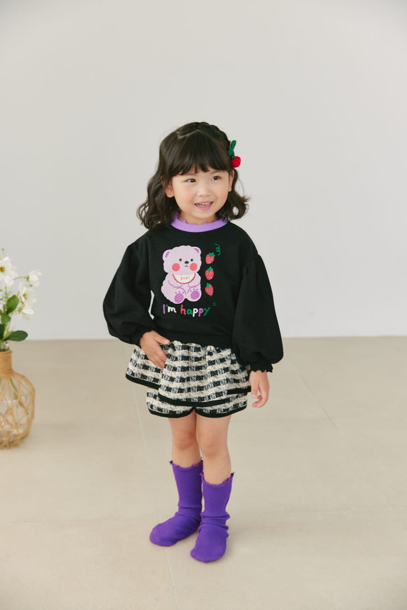 Orange Mom - Korean Children Fashion - #kidsshorts - Strawberry Sweatshirt - 10