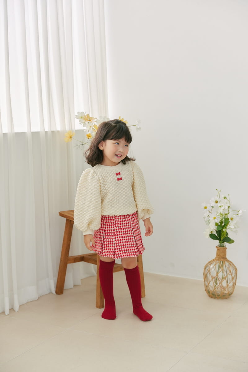 Orange Mom - Korean Children Fashion - #kidsshorts - Twid Wrinkle Skirt Pants - 3