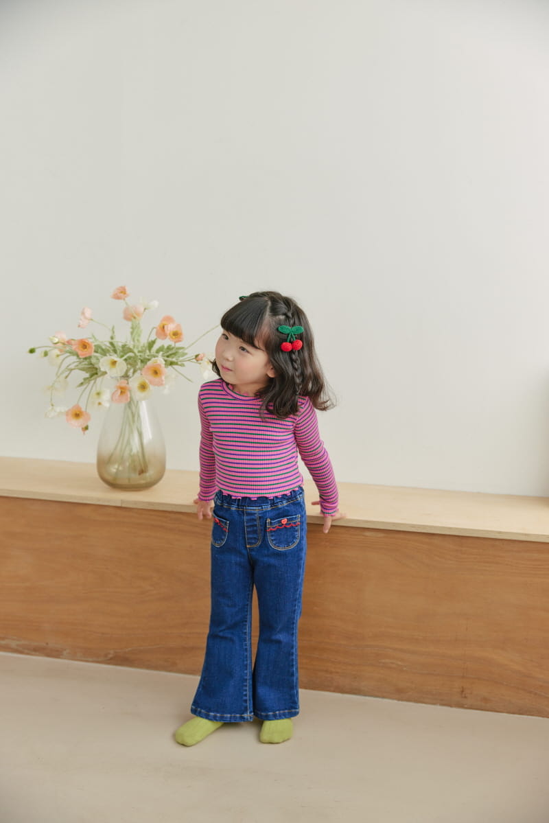 Orange Mom - Korean Children Fashion - #kidsshorts - Heart Pants - 12