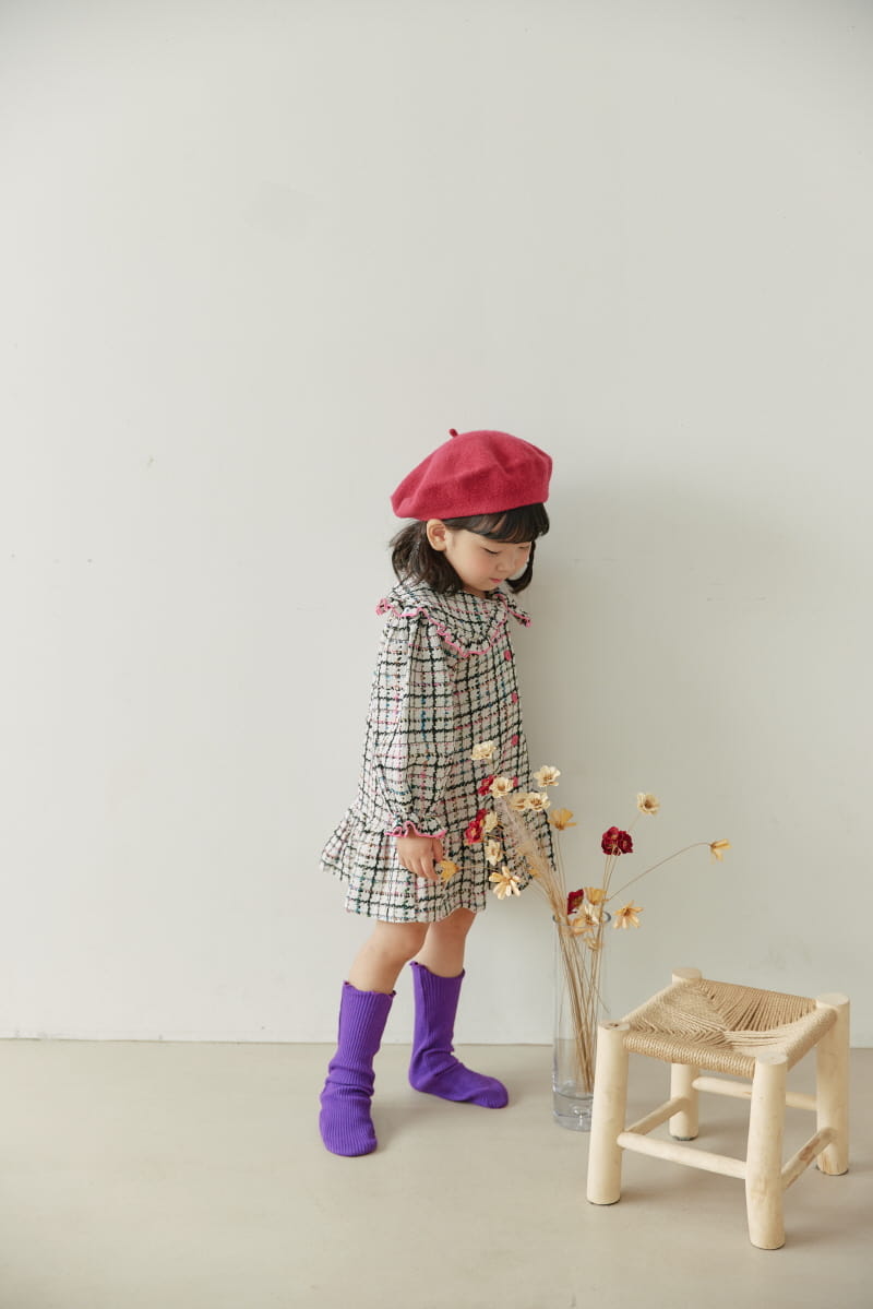 Orange Mom - Korean Children Fashion - #kidsstore - Twid One-piece - 3