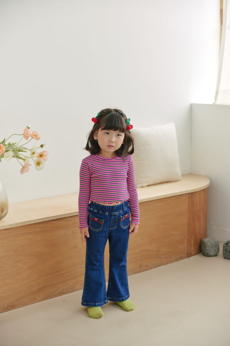 Orange Mom - Korean Children Fashion - #kidsstore - St Crop Tee - 7