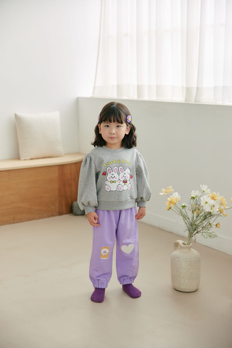 Orange Mom - Korean Children Fashion - #kidsstore - Heart Rabbit Pants - 11